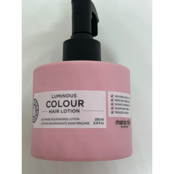 NEW Maria Nila Luminous Colour Hair Lotion 200ml Vegan Cruelty-Free No-Rinse - Picture 4 of 5